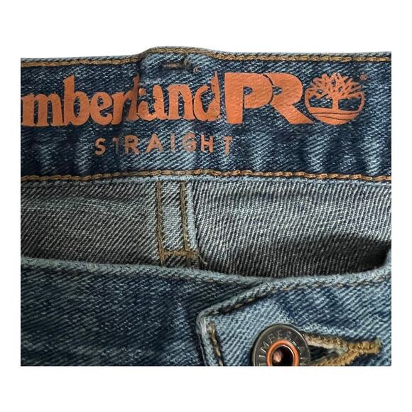 Timberland Pro Straight Mens Jeans 40x30 Distressed Grunge Utility Gorpcore - Picture 2 of 4
